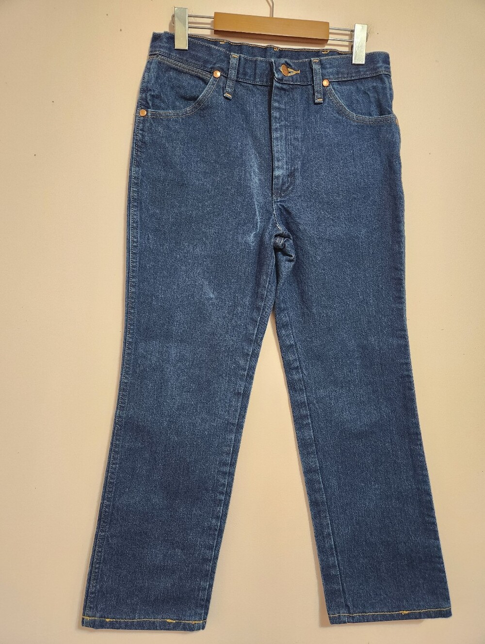 Wrangler 936 Cowboy Cut Slim Fit High Rise Western Rodeo Dark Wash Jeans 30x28